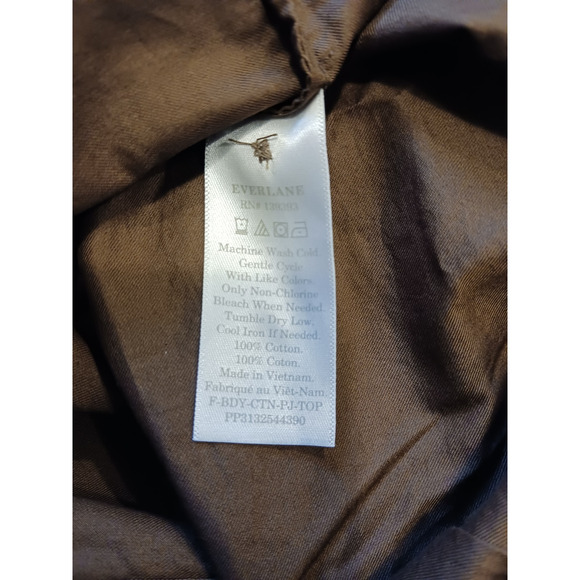 NWOT Everlane Long Sleeve Button Down Cotton Crop Shirt XXS - Picture 6 of 6